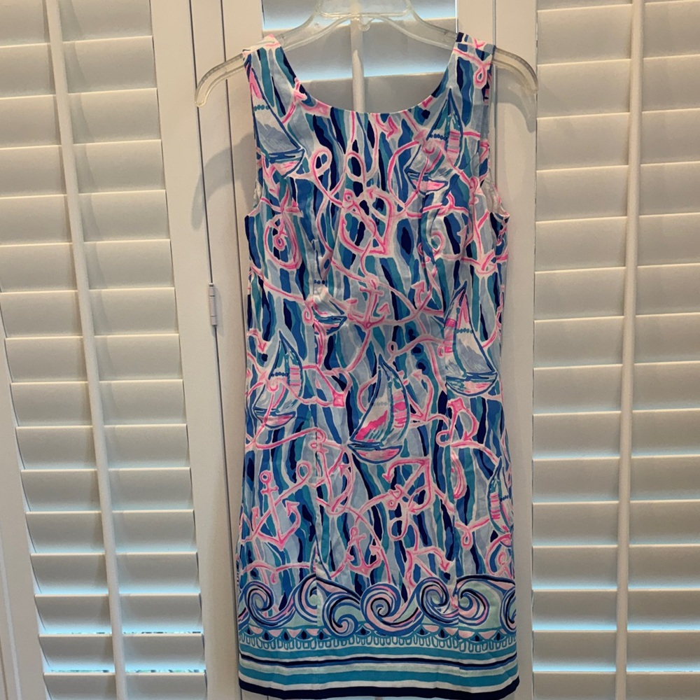 NWOT Lilly Pulitzer Mila Shift Dress in Reel Nauti